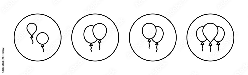 Balloon icon vector for web and mobile app. Party balloon sign and symbol Balloon icon vector for web and mobile app. Party balloon sign and symbol