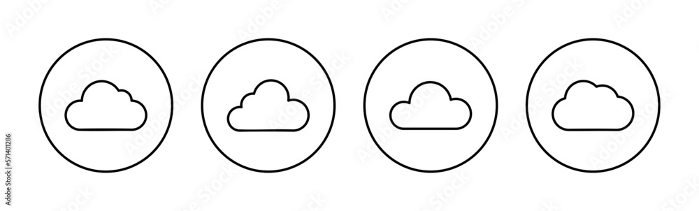 Cloud icon vector for web and mobile app. cloud sign and symbol Cloud icon vector for web and mobile app. cloud sign and symbol