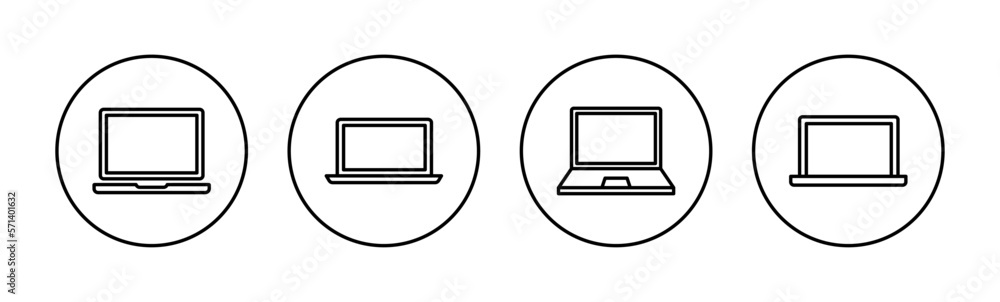 Laptop icon vector for web and mobile app. computer sign and symbol Laptop icon vector for web and mobile app. computer sign and symbol