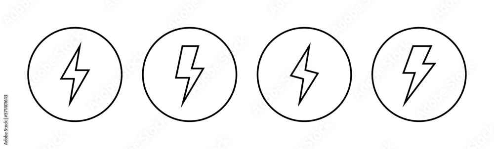 Lightning icon vector for web and mobile app. electric sign and symbol. power icon. energy sign Lightning icon vector for web and mobile app. electric sign and symbol. power icon. energy sign