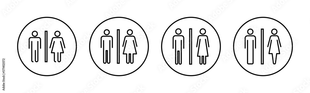 Toilet icon vector for web and mobile app. Girls and boys restrooms sign and symbol. bathroom sign. wc, lavatory Toilet icon vector for web and mobile app. Girls and boys restrooms sign and symbol. bathroom sign. wc, lavatory