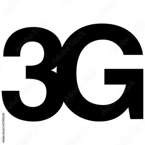 3g vector icon symbol logo clipart isolated. vector illustration. vector illustration isolated on white background.