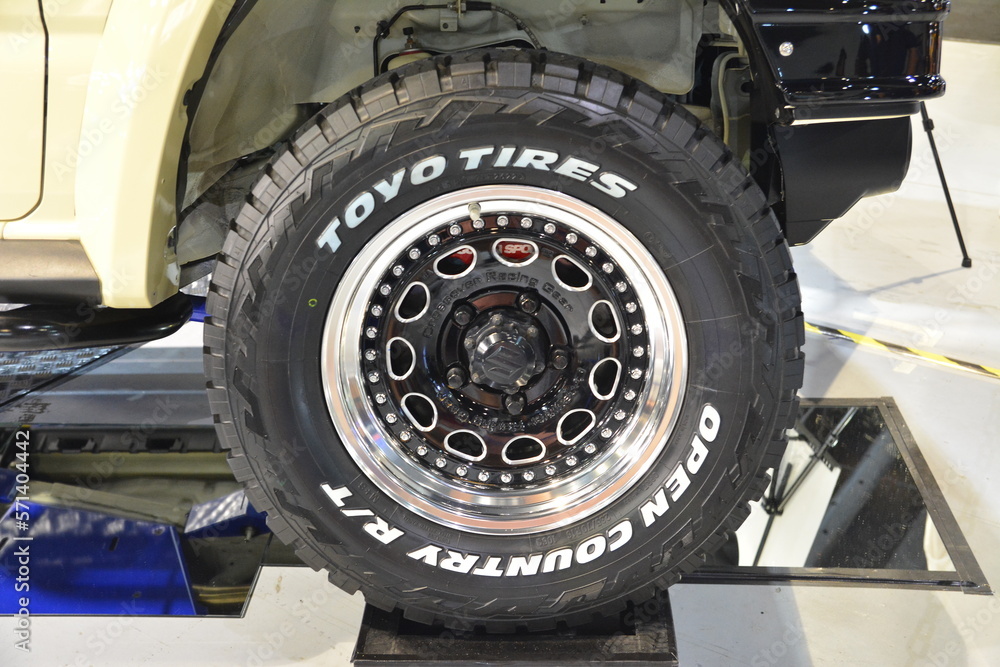 Toyo tires open country at Manila Auto Salon in Pasay, Philippines