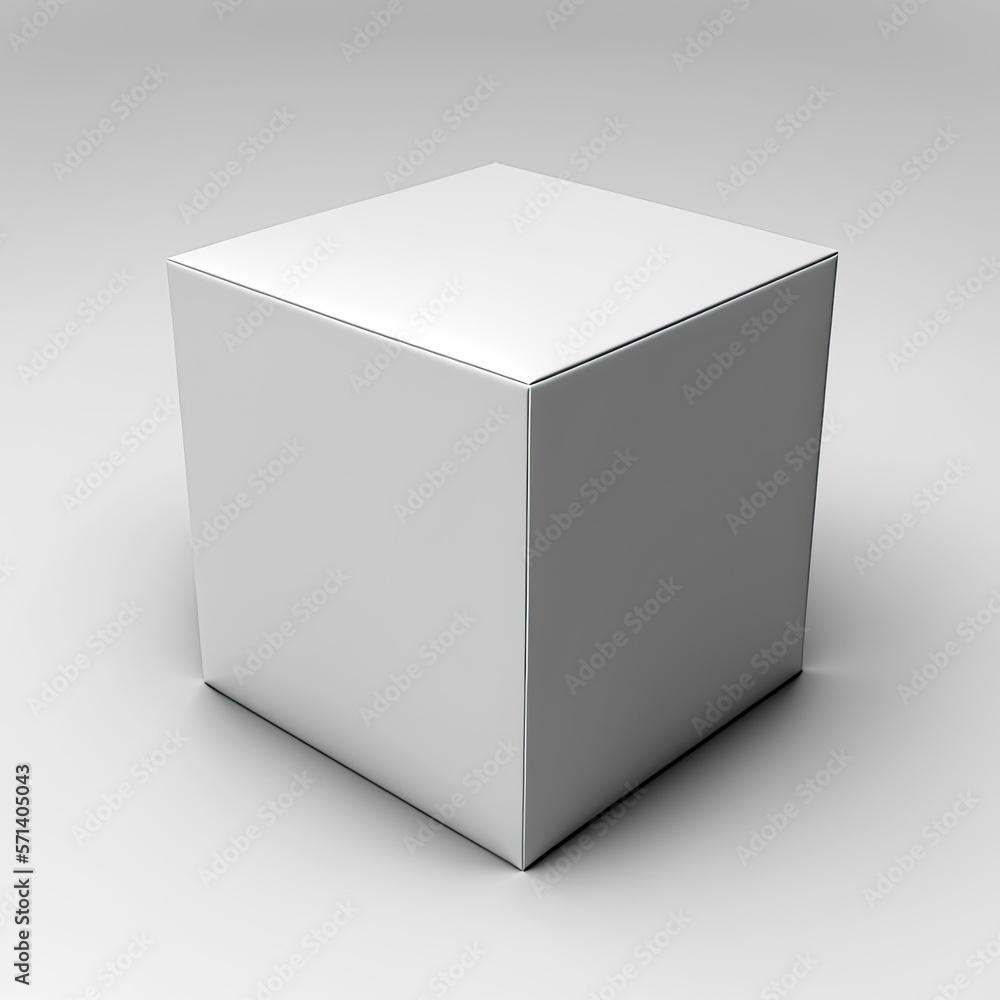 paper box on white background, Made by AI,Artificial intelligence paper box on white background, Made by AI,Artificial intelligence