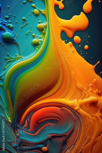splash oil color, colourful background, Made by AI,Artificial intelligence