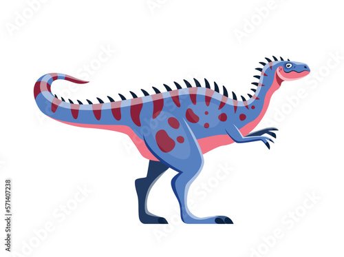Cartoon Alectrosaurus dinosaur funny personage © Vector Tradition