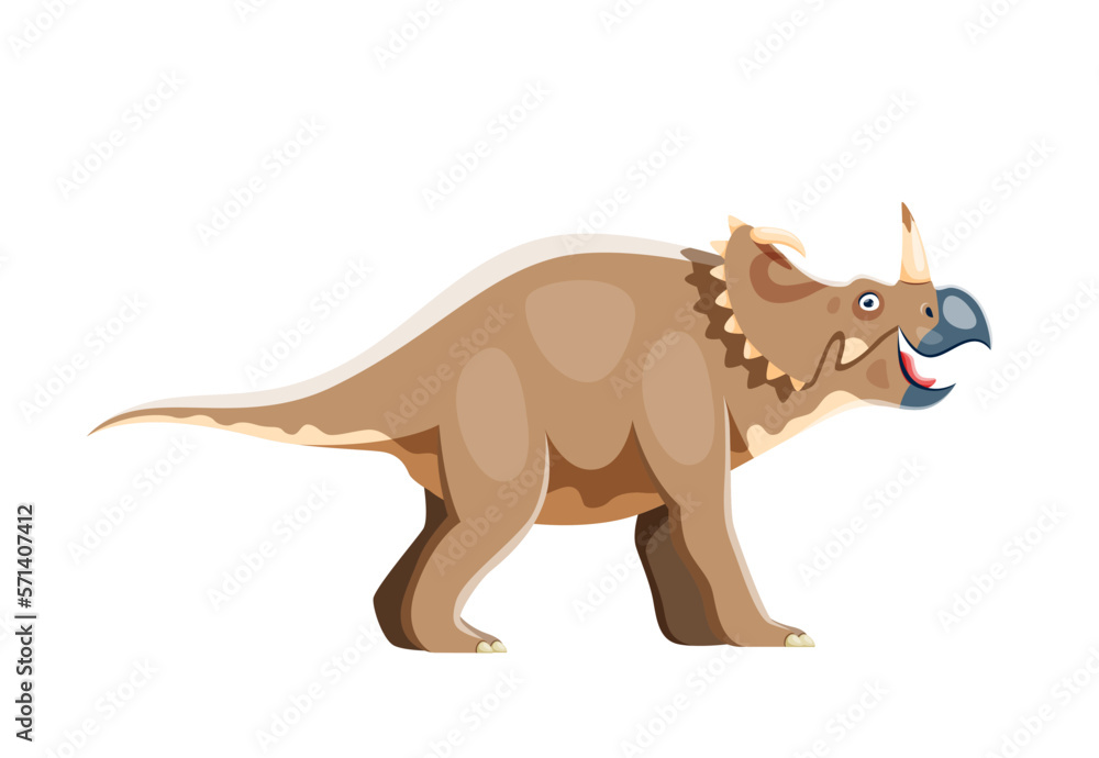 Cartoon Centrosaurus dinosaur cute character