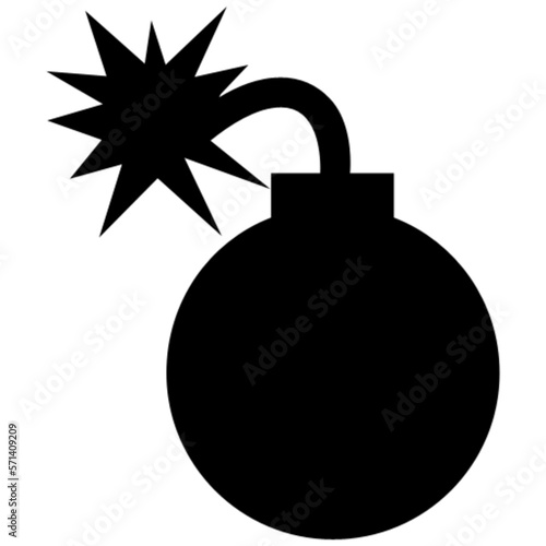 bomb vector, icon, symbol, logo, clipart, isolated. vector illustration. vector illustration isolated on white background.