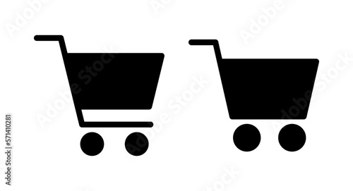 Shopping icon vector illustration. Shopping cart sign and symbol. Trolley icon