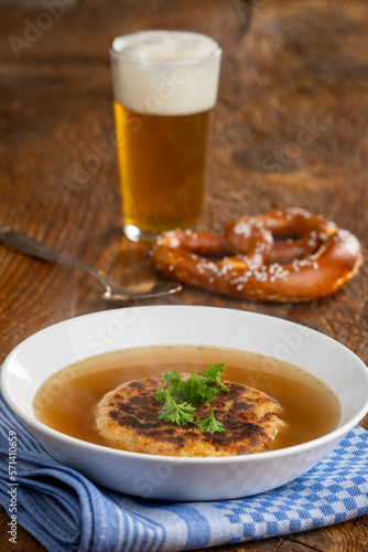 austrian cheese dumpling soup photo