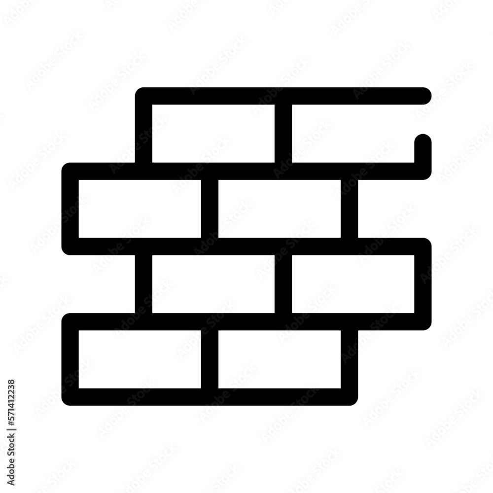 Wall Icon Vector Symbol Design Illustration Wall Icon Vector Symbol Design Illustration