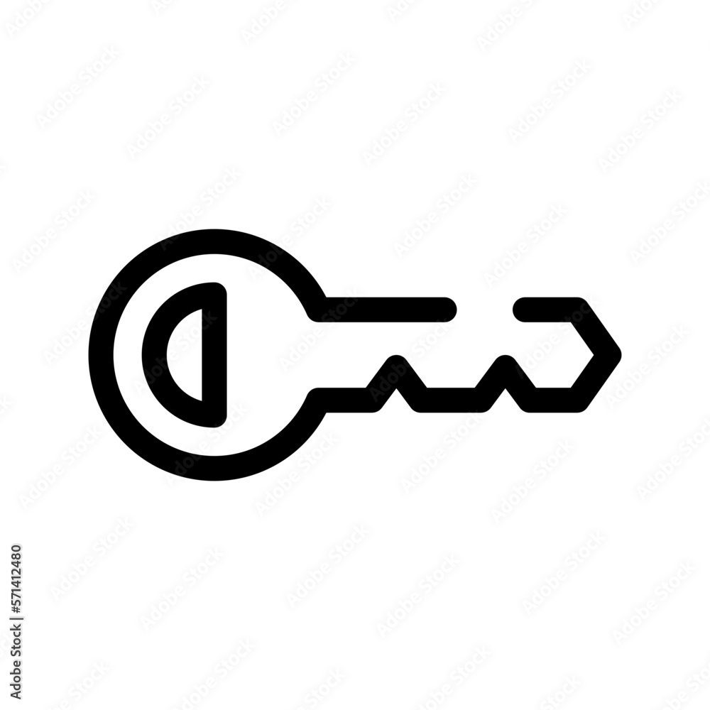 Ignition Key Icon Vector Symbol Design Illustration Ignition Key Icon Vector Symbol Design Illustration