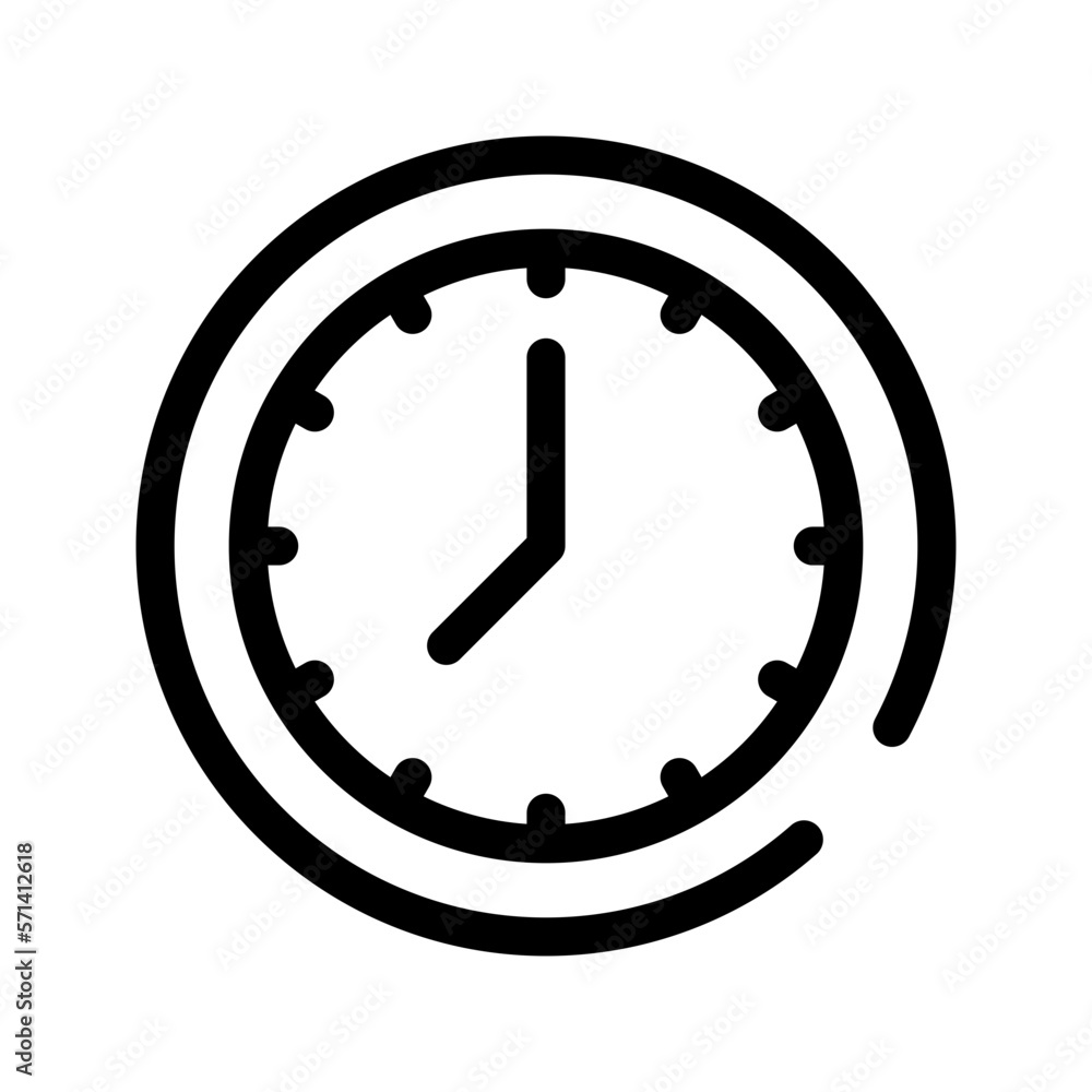 Clock Icon Vector Symbol Design Illustration Clock Icon Vector Symbol Design Illustration