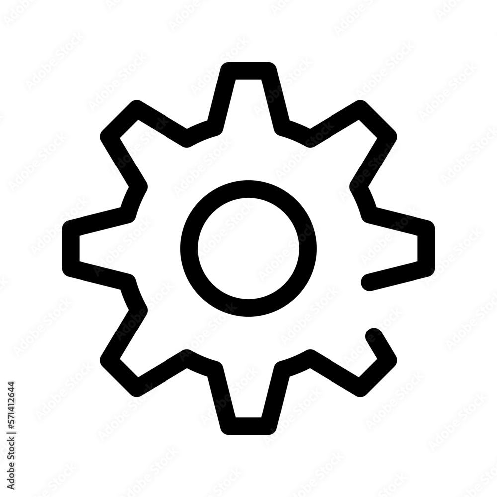 Gear Icon Vector Symbol Design Illustration Gear Icon Vector Symbol Design Illustration