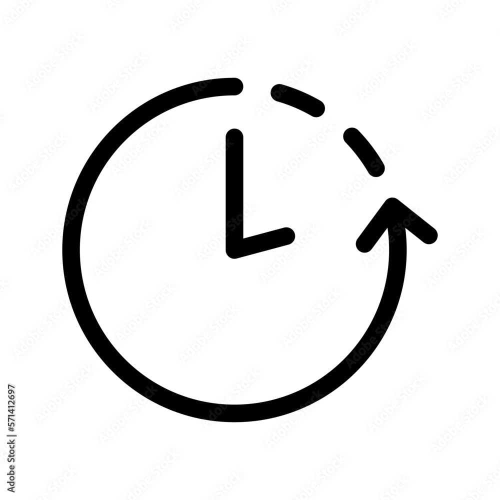 History Icon Vector Symbol Design Illustration History Icon Vector Symbol Design Illustration