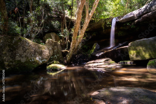 One of a series of waterfalls along Floods Creek at Somersby Falls in Brisbane Water National Park, near Gosford and one hour's drive North of Sydney in NSW, Australia. photo