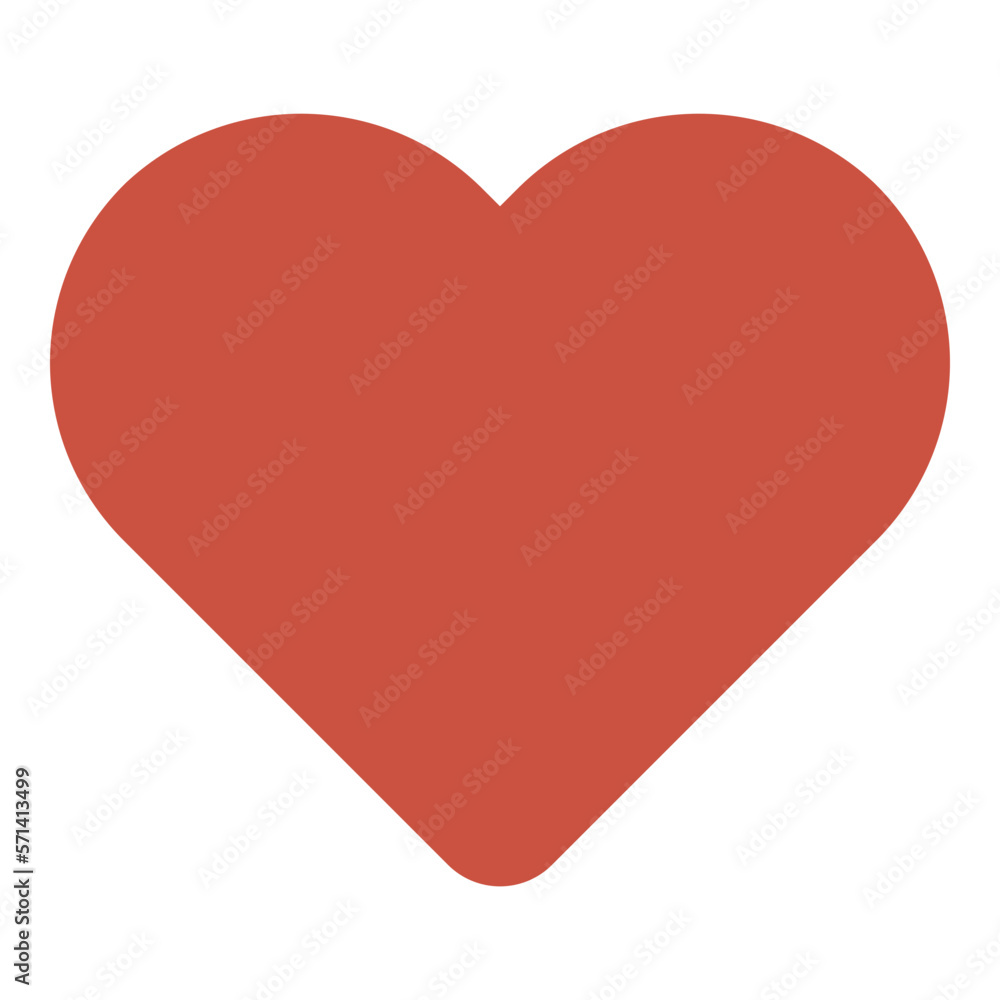 heart shape flat icon