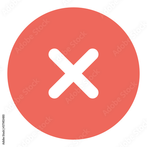 cancel sign flat icon