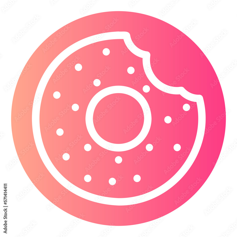 donut gradient icon donut gradient icon