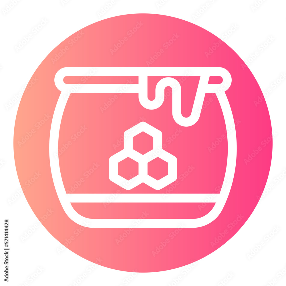 honey gradient icon