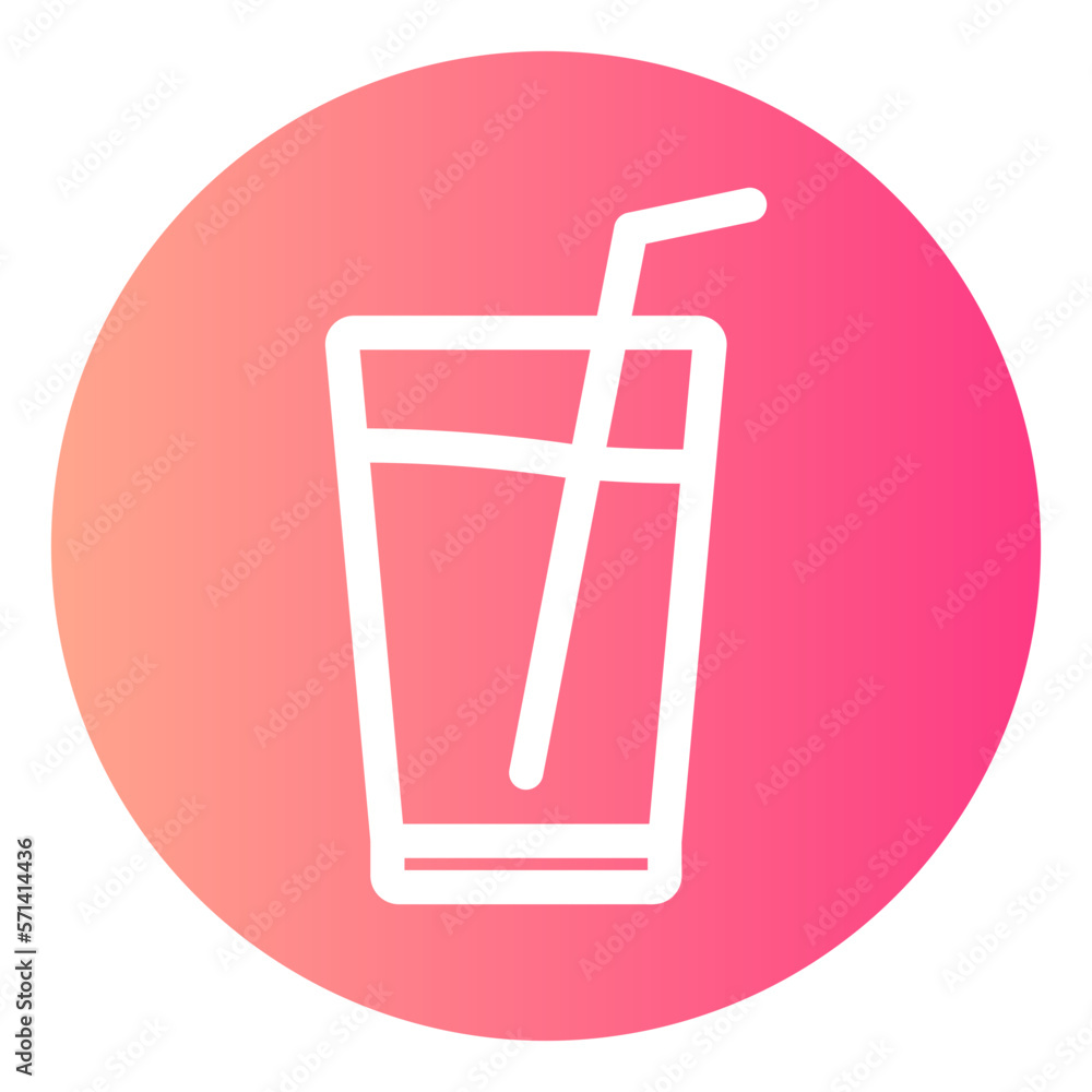 milkshake gradient icon milkshake gradient icon