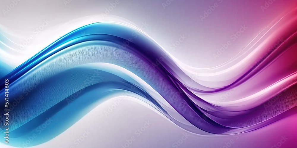 Obraz premium Abstract Fluid 3D Render Background. Twist Waves Flow Gradient Design. Neon holographic wallpaper. Generative AI.