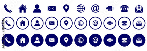 web icon set, contact us icon set, social media icon set vector sign symbol