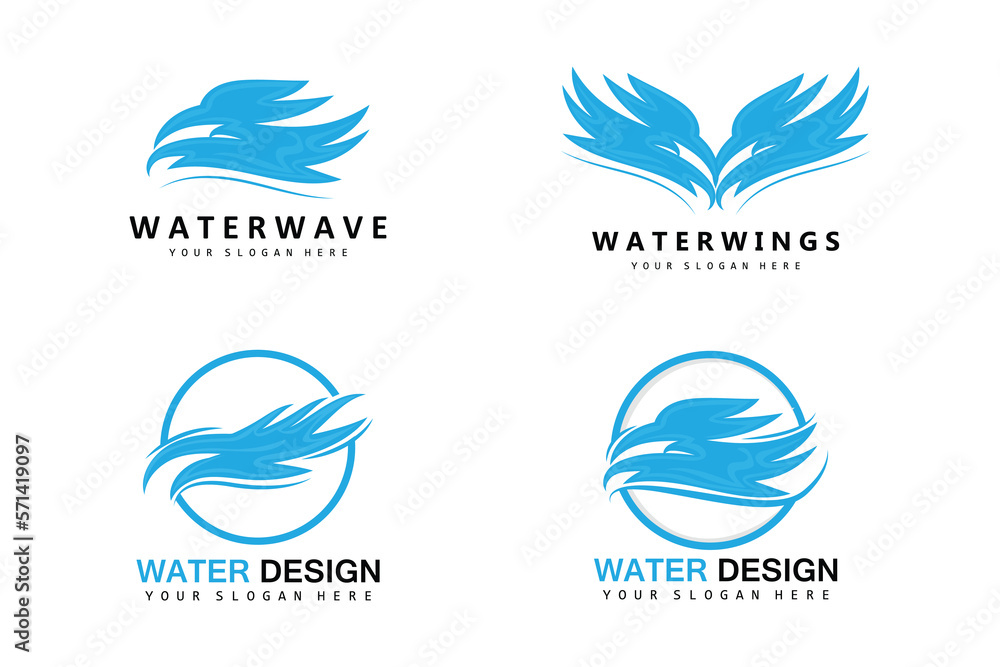 Wings Logo Design, Shield Wings Vector, Bird Feather Illustration Wings Logo Design, Shield Wings Vector, Bird Feather Illustration