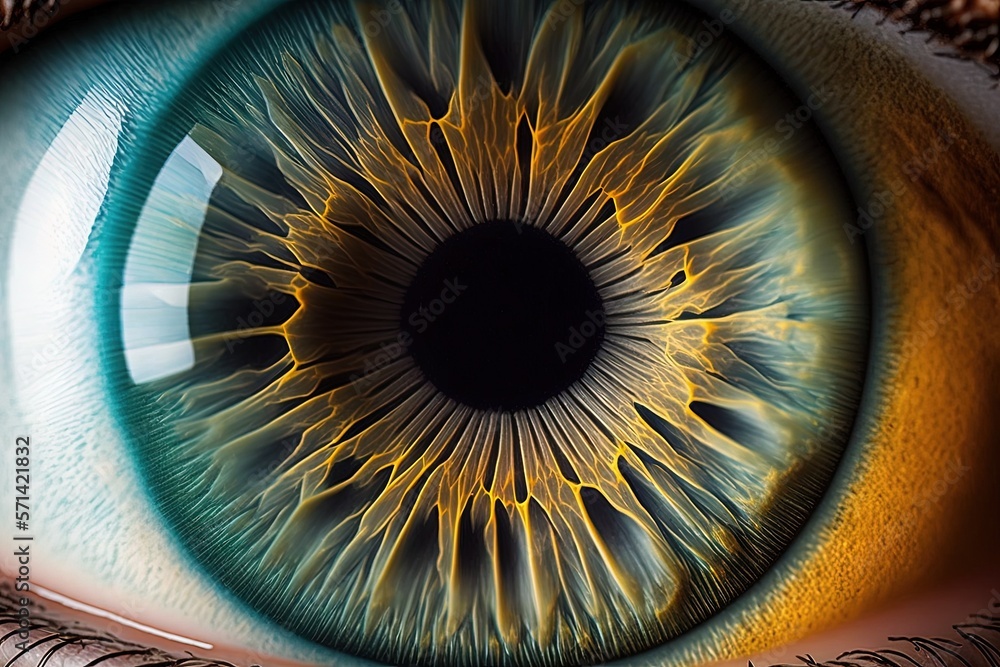 Beautiful close ups of the human eye collection. Generative AI