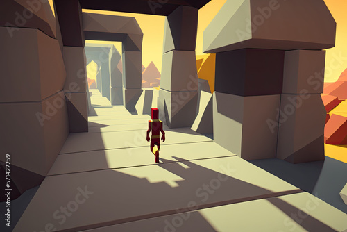 Generative AI - Video Game Screenshot - endless-runner - 03