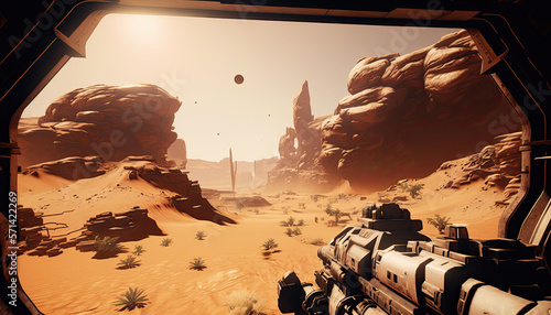 Generative AI - Video Game Screenshot - FPS - 01