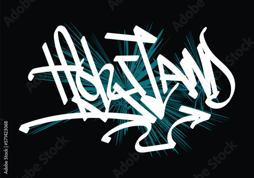 graffiti tag word of HOLYLAND