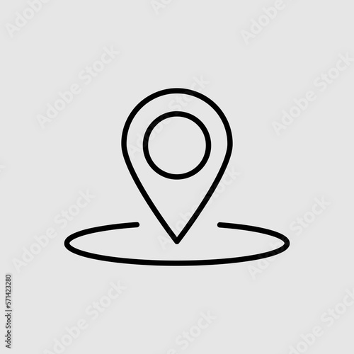  Outline location icon illustration vector symbol trendy style on white background..eps