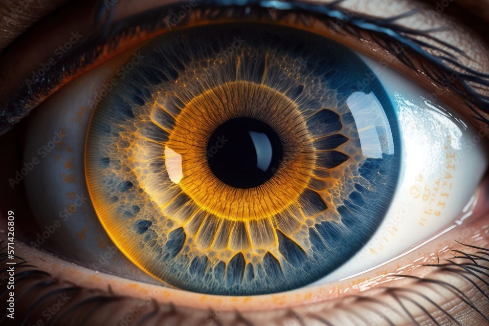 close up of a human eye. Generative AI