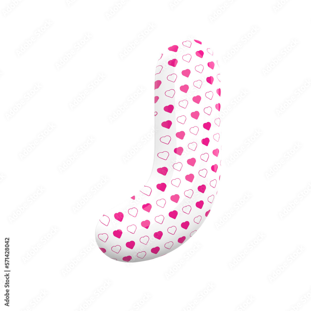 Letter J Love Balloon Alphabet Pink With Generative AI Letter J Love Balloon Alphabet Pink With Generative AI
