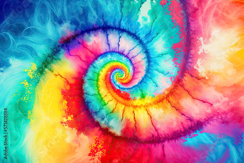 Tie Dye Background  Generative AI