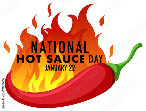 National hot sauce day banner