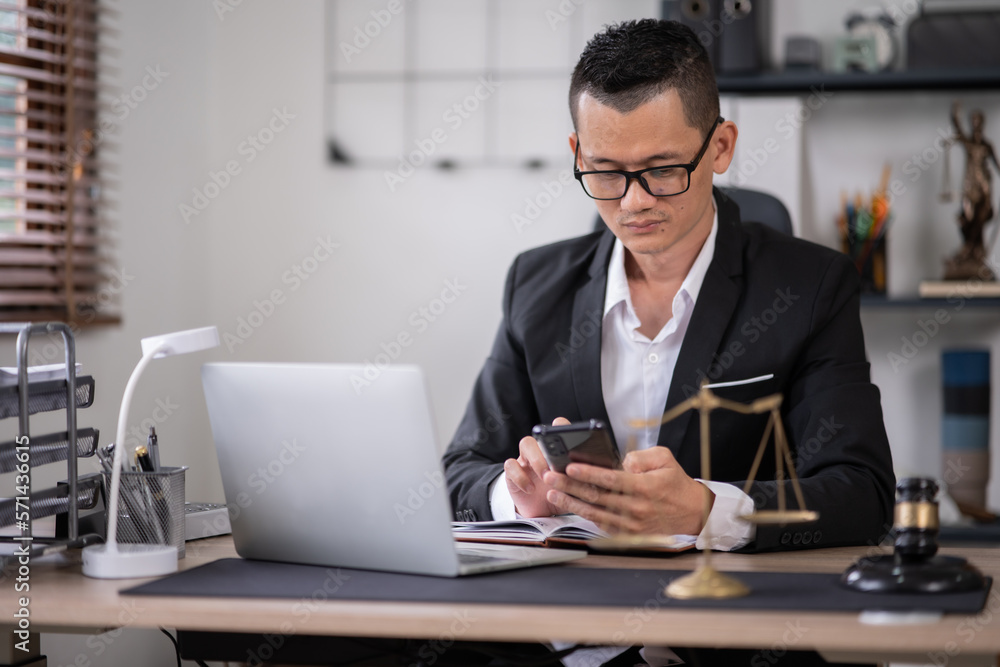lawyer, business man work and talk to customers or clients about important documents talk at the office lawyer, business man work and talk to customers or clients about important documents talk at the office