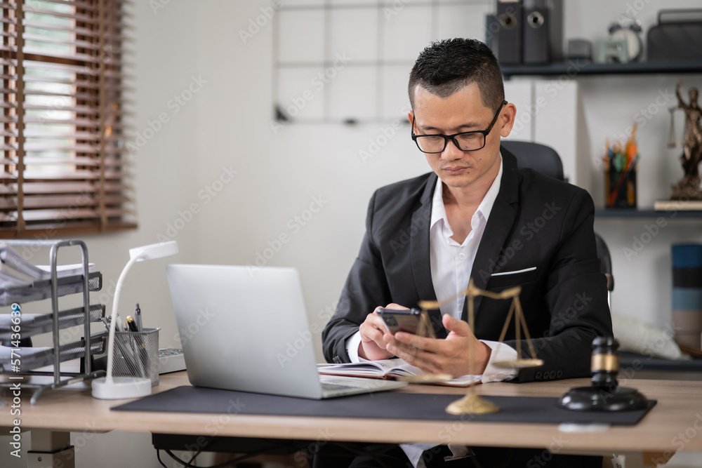 lawyer, business man work and talk to customers or clients about important documents talk at the office lawyer, business man work and talk to customers or clients about important documents talk at the office