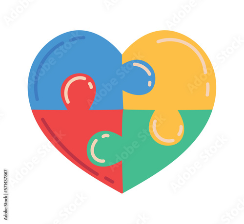 autism day awareness heart