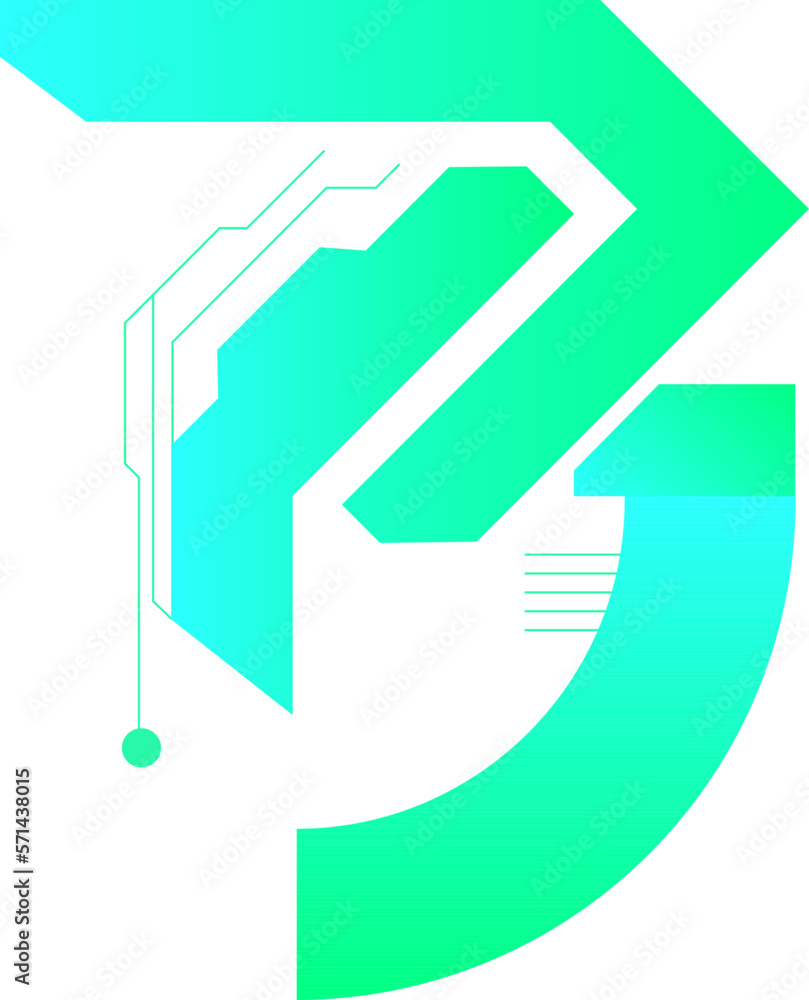 Gradient Cyberpunk Illustration Element Gradient Cyberpunk Illustration Element