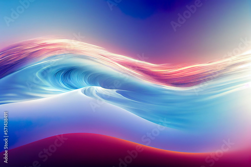 Blurred Motion - Waveform - Flowing Water - Abstract Background Texture - Generative AI