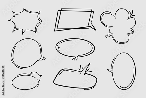 blank text bubbles for comics, banners and more.