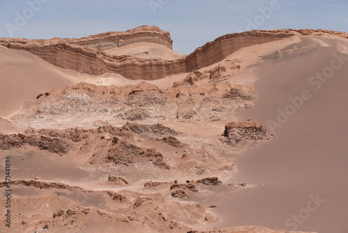 Huge sand dune in Valle de La Luna, Atacama Desert, Chile