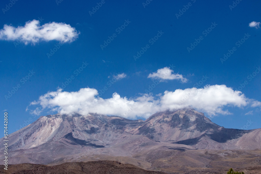 Paniri volcano in the Andes mountain range