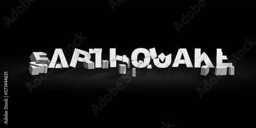 Earthquake effect vector illustration background
