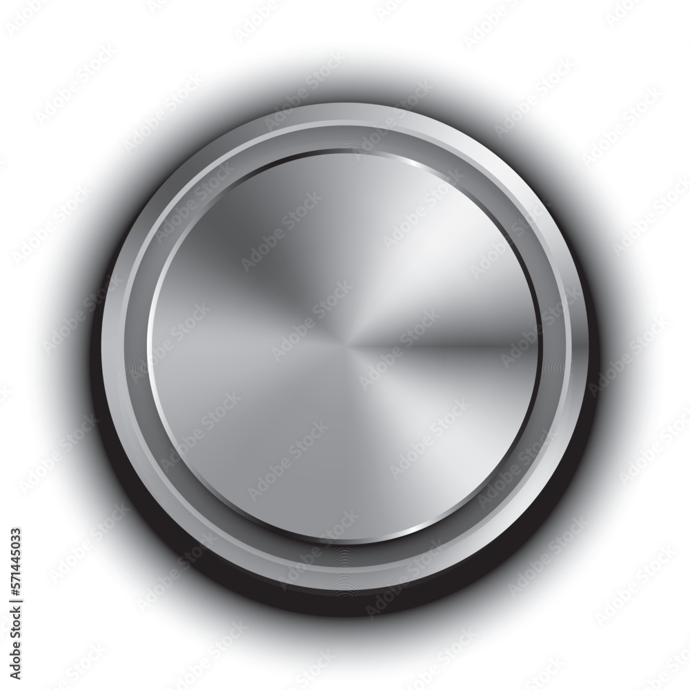 metal button for turn up down audio volume or level isolated on white metal button for turn up down audio volume or level isolated on white