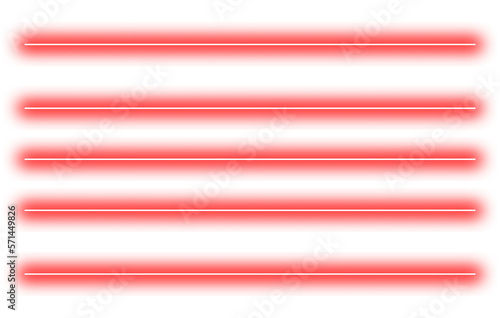Set of bright neon lights PNG. neon lights in motion. PNG image.