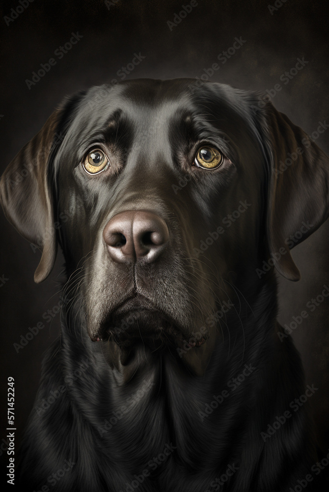 black labrador retriever photo portrait