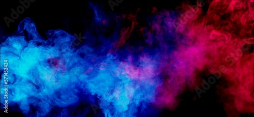 blue and red smoke abstract background